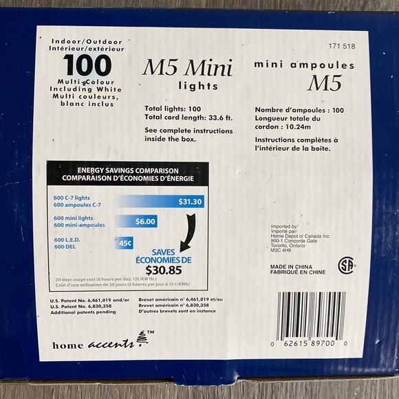 LED multi colored string lights Indoor/Outdoor - Picture 2 of 3